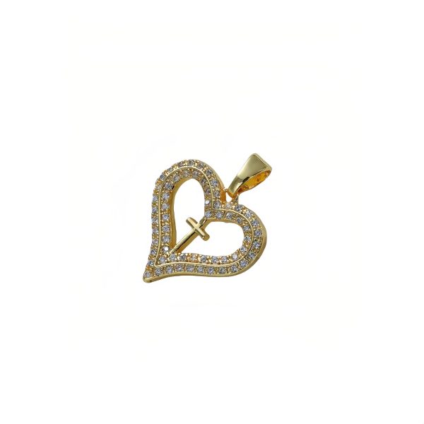 Love Zircon Cross Pendant