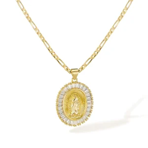 Guadalupe clavicle necklace
