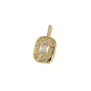 Zirconia Square Pendant