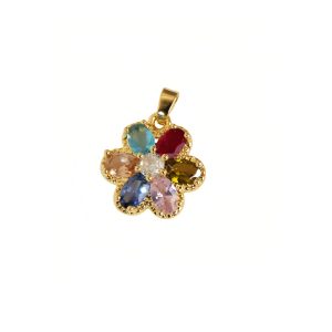 Colorful flower pendant