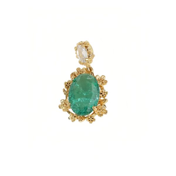 oval emerald necklace