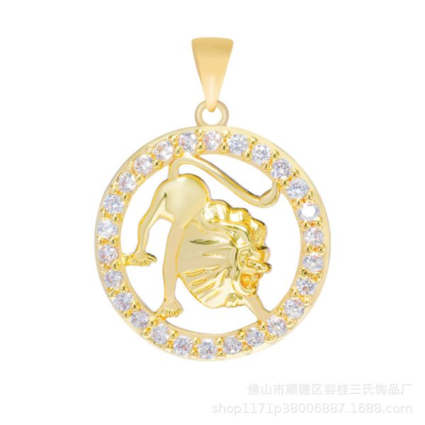 Pisces pendant necklace, 12 constellation pendant necklace men and women birthday jewelry accessories - 图片 8