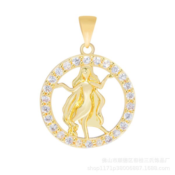 Pisces pendant necklace, 12 constellation pendant necklace men and women birthday jewelry accessories - 图片 6