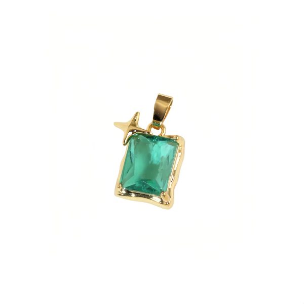 Bow-knot colored zircon perfume bottle niche fashion new design temperament titanium steel necklace - 图片 2