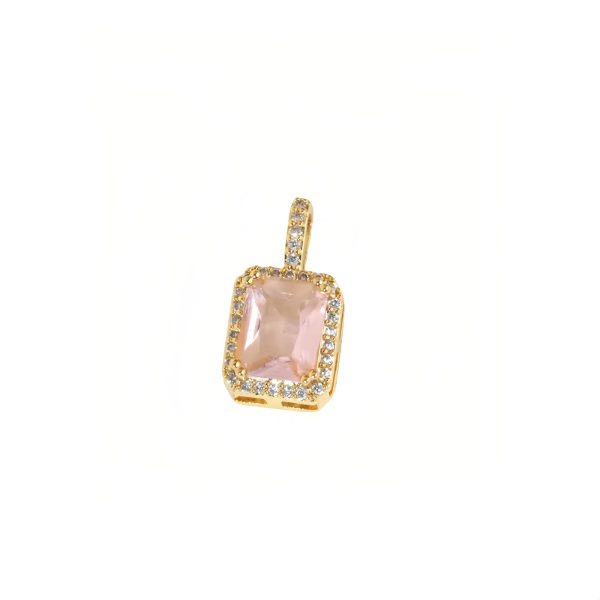 Green and pink diamond pendant - 图片 2