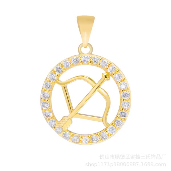 Pisces pendant necklace, 12 constellation pendant necklace men and women birthday jewelry accessories - 图片 4