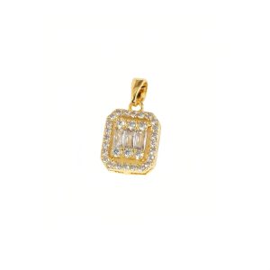 Square diamond necklace