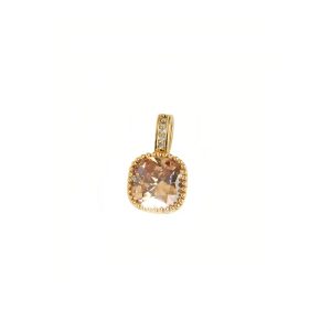 Simple Square Diamond Pendant
