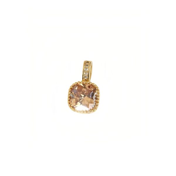 Simple Square Diamond Pendant