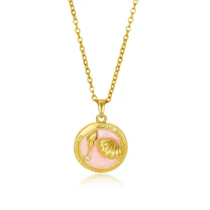 New French Retro Imitation Pearl Oil Drop Pendant Art Necklace