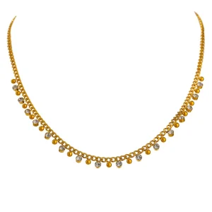 women's shiny clavicle necklace