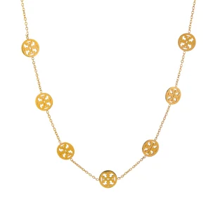New hollow snowflake necklace all-match titanium steel necklace