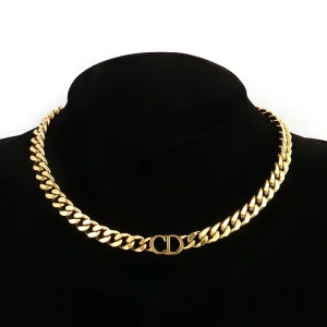 Fashion necklace combination CD necklace female letter personality clavicle chain wholesale
