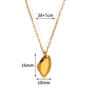 Irregular Geometric Triangle Pendant Necklace