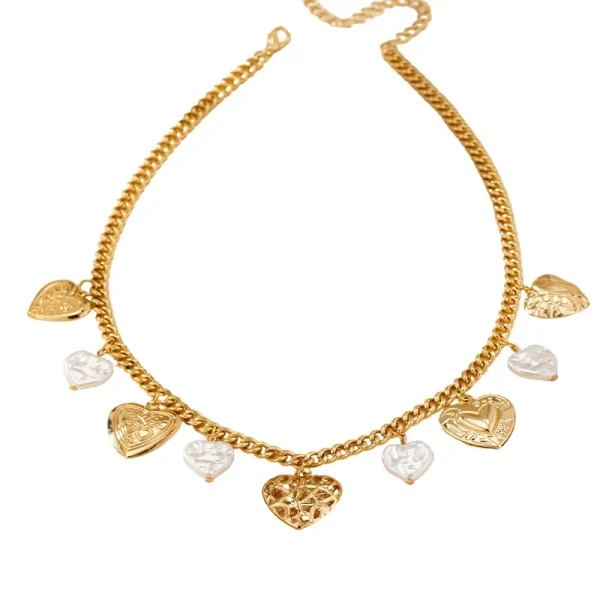 Bomicia love pendant clavicle chain new fashion light luxury peach heart ladies necklace