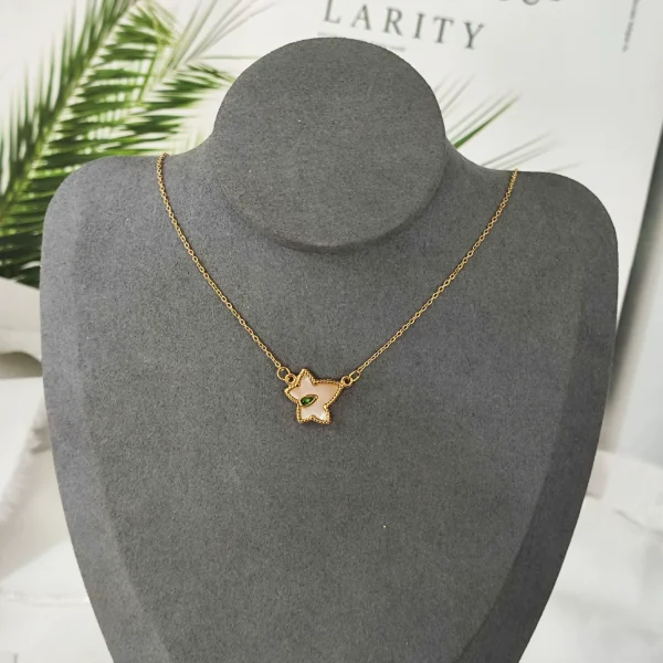 Ivy maple leaf necklace for women, real gold plated, not easy to fade, clavicle chain wholesale jewelry - 图片 4