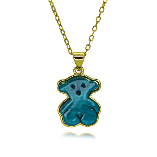 Animal style bear necklace for girls new clavicle necklace - 图片 5
