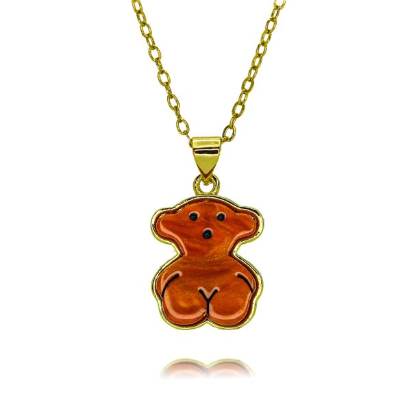 Animal style bear necklace for girls new clavicle necklace - 图片 4