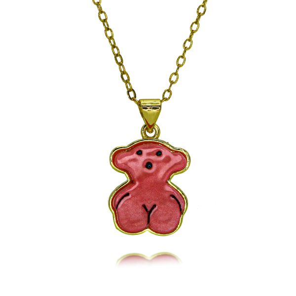 Animal style bear necklace for girls new clavicle necklace - 图片 3