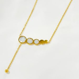 Mother of pearl necklace female steel necklace fashion gold clavicle necklace