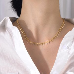 Stainless Steel Match Chain Clavicle Chain