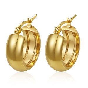Simple ins style round earrings French earrings