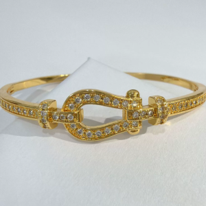 Luxury Gold Plated Horsebit Cuff